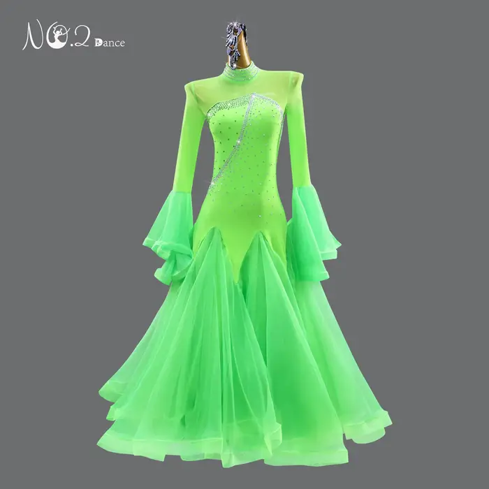 Robe de danse moderne pour femme, tenue de compétition de valse, vêtements d'entraînement de danse d