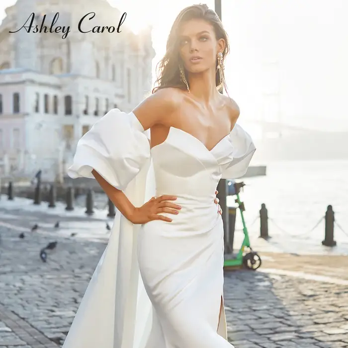 Ashley Carol – robe De mariée sirène en Satin