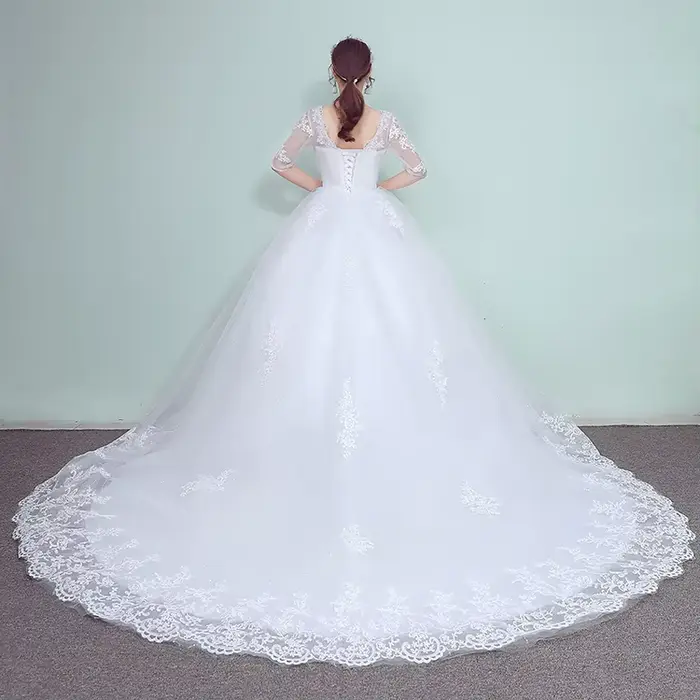 Robe de mariée élégante en dentelle vintage