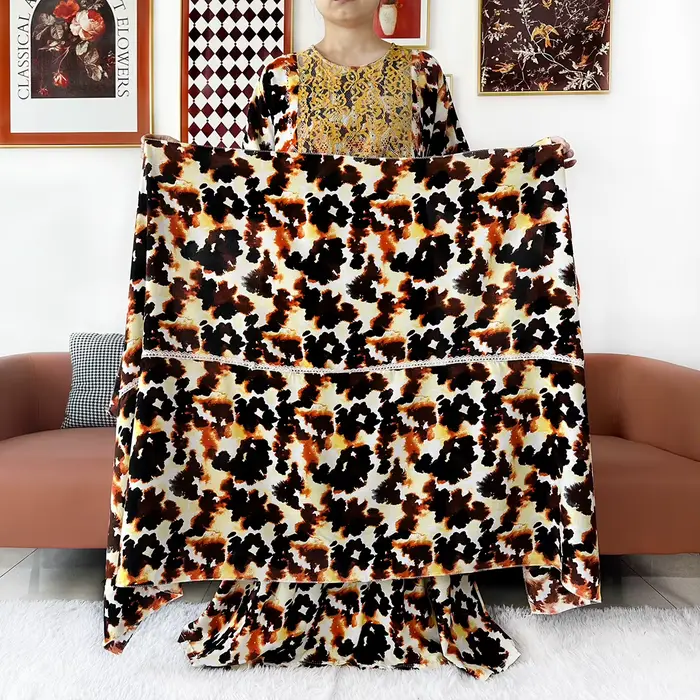 Robe longue Kashkha 2026 en coton imprimé pour femmes, style décontracté, abaya africaine, robe de fête et de vacances