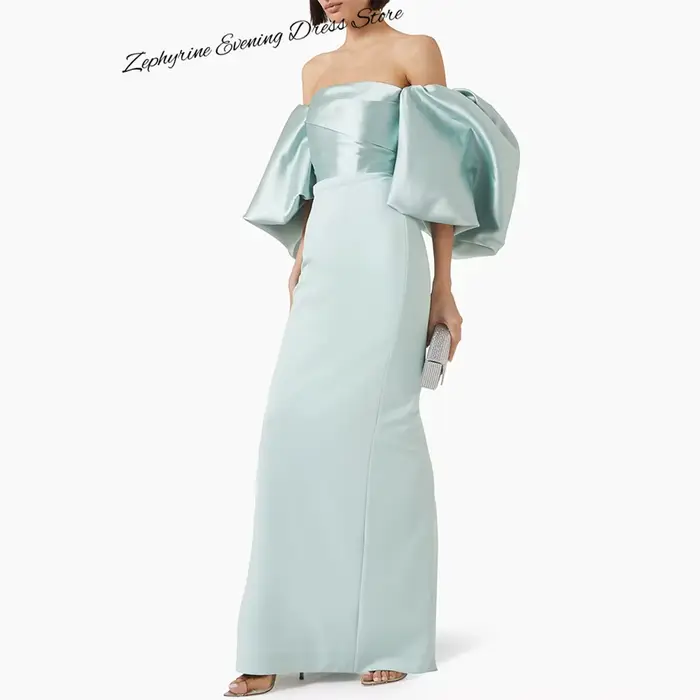 Robe de soirée formelle simple à épaules dénudées