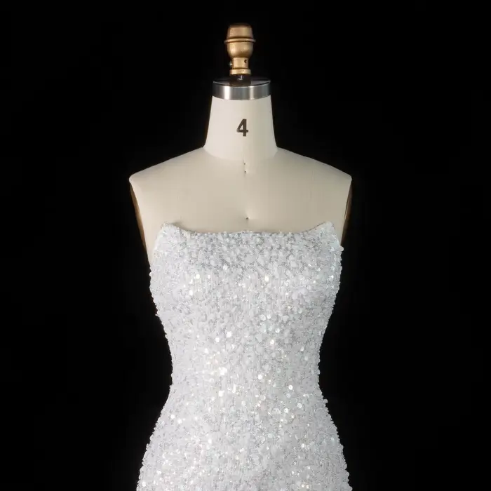Robes de mariée miniatures luxueuses Sheer Fairy pour femmes