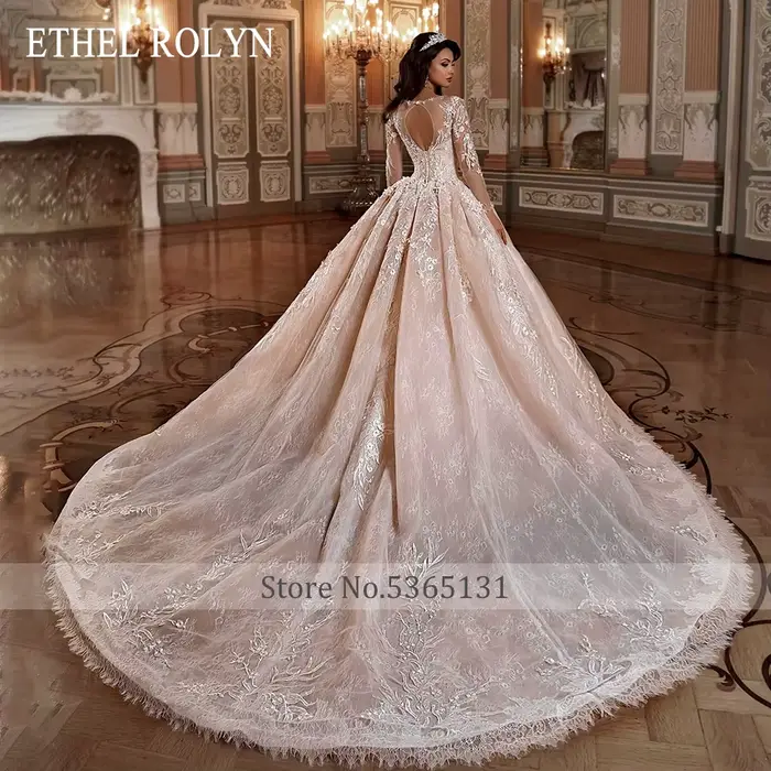 ETHEL ROCircN-Robe de Mariée de Luxe pour Femme