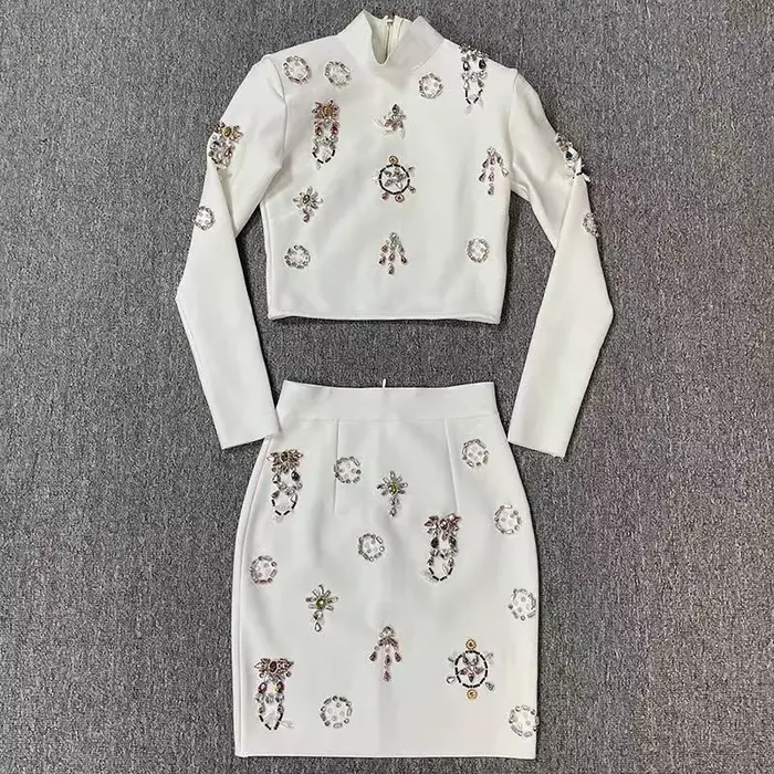 Ensemble élégant deux pièces pour femme : Nouvelle collection printemps