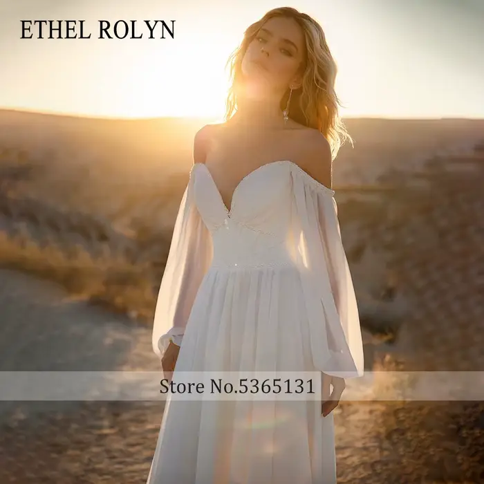 ETHEL ROLYN robe de mariée trapèze charmante perles chérie dos nu