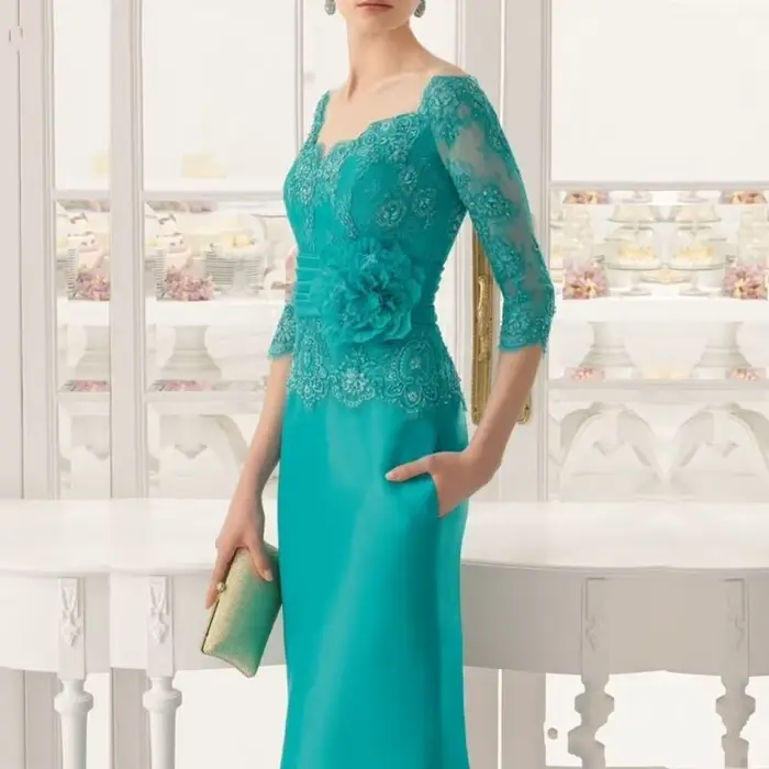 Robe de mère de la mariée en dentelle Industries celle