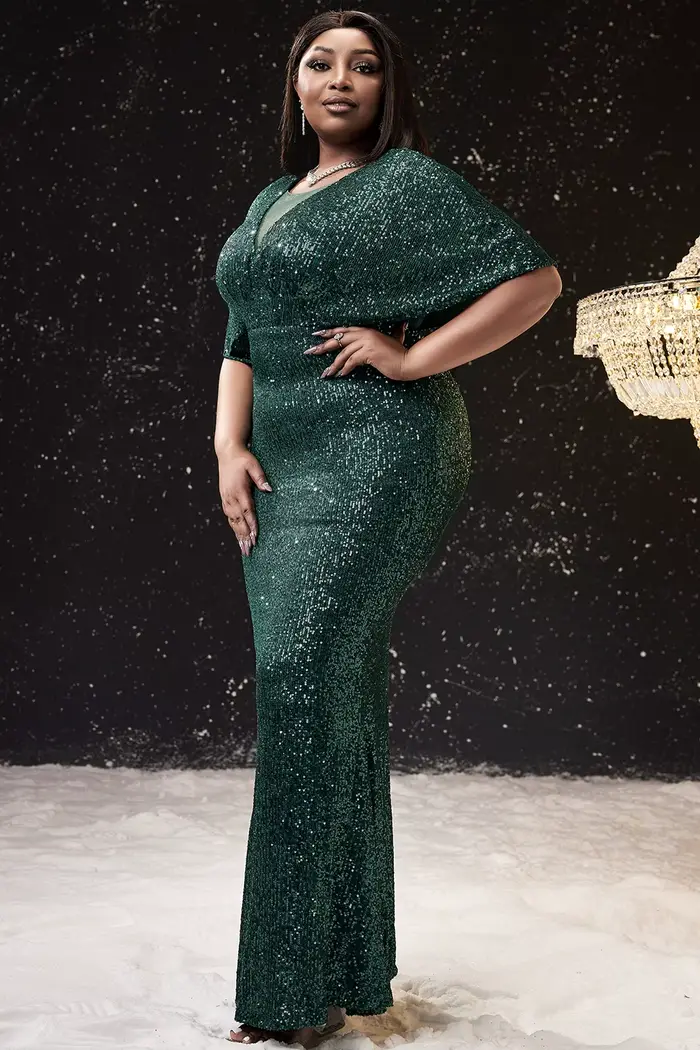 Robe de soirée élégante pour grande taille