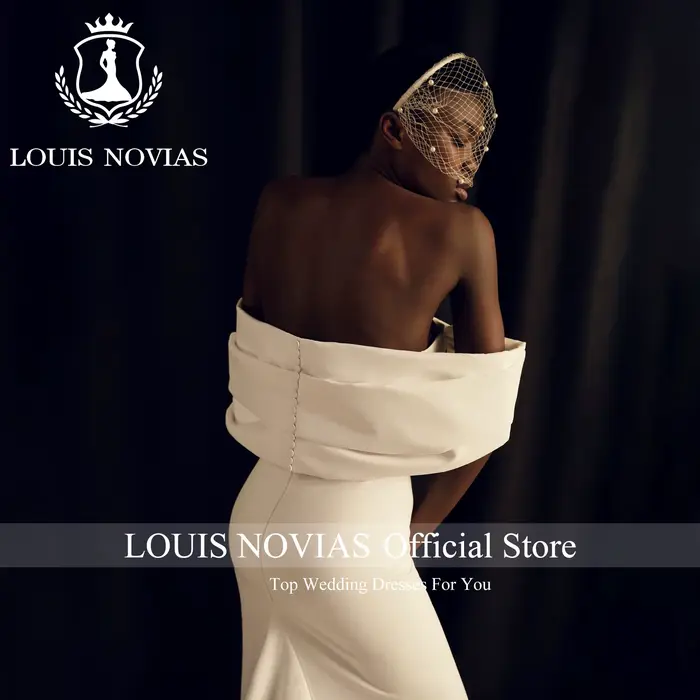 LOUIS NOVIAS sirène Satin robes De mariée pour les femmes élégante