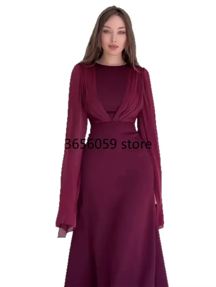 Dubaï femmes Robe de soirée Abaya solide maroc robes Largos à lacets musulman Jalabiya Ramadan