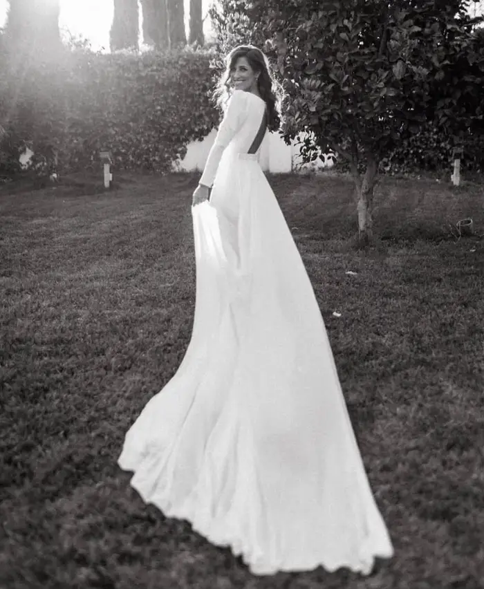 Robe de mariée sirène civile élégante