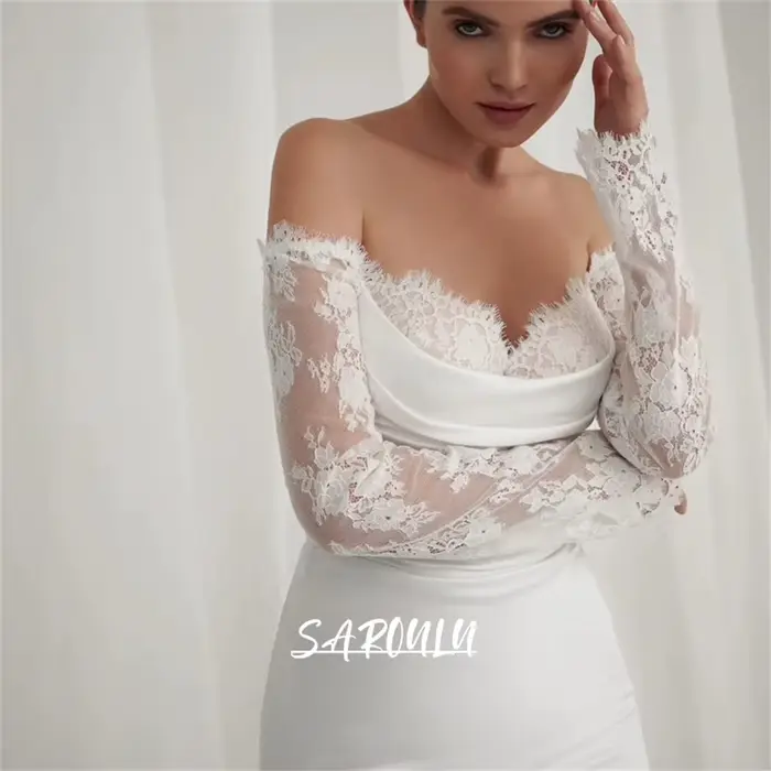 Robe de mariée sirène en satin de dentelle