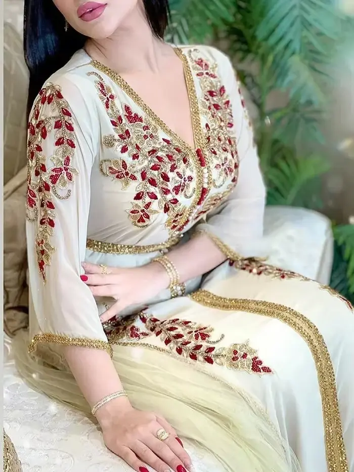 Robe musulmane de luxe pour femmes, élégante abaya pour soirées islamiques, jalabiya traditionnelle pour Ramadan et Eid, caftan turc marocain pour occasions spéciales