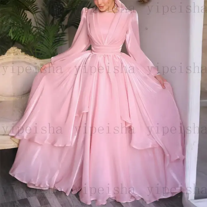 Robe de soirée rose personnalisée