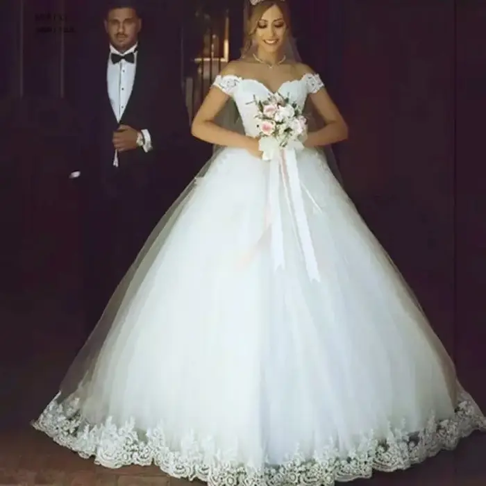 Robe de mariée blanche européenne