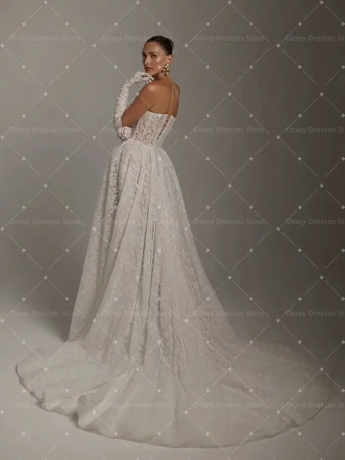 Robe de mariée bohème élégante avec fente et soutien-gorge intégré pour femmes enceintes et occasions spéciales