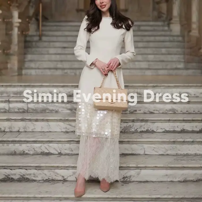 Simin – robe de soirée élégante à manches longues