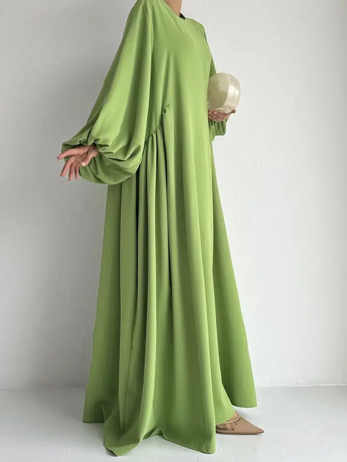 Nouvelles femmes robes musulmanes mode Simple solide Abaya Ramadan Caftan élégant femme décontracté plaine Maxi robe