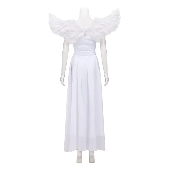 Robe d'ange Cosplay Juliette, Costume de film Romeo et Juliette, robe blanche élégante et Sexy avec ailes, tenues de princesse pour fête d'halloween