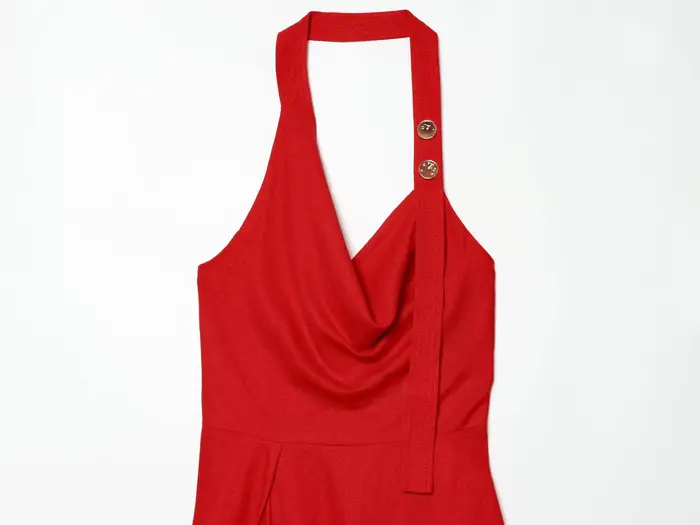 Robe longue rouge tendance KONDALA 2026 pour femme