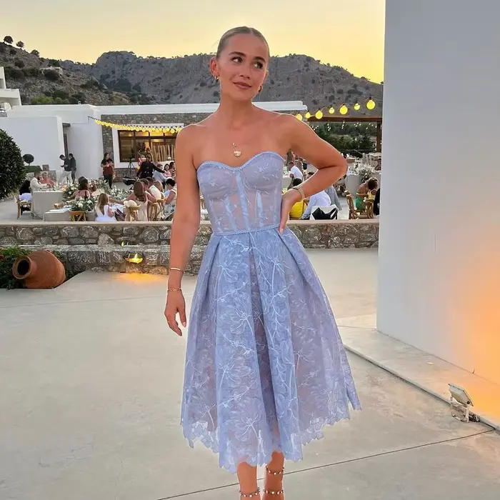 Robe de soirée femmes mode Sexy voir à travers dentelle broderie bustier tubulaire robes tempérament