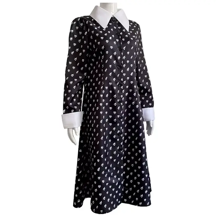 Robe de Carnaval Florale Noire Femme Vampire Gothique Déesse Costumes Soirées Thématiques Occasions Spéciales