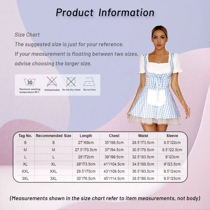 Robe vichy bleue pour femmes