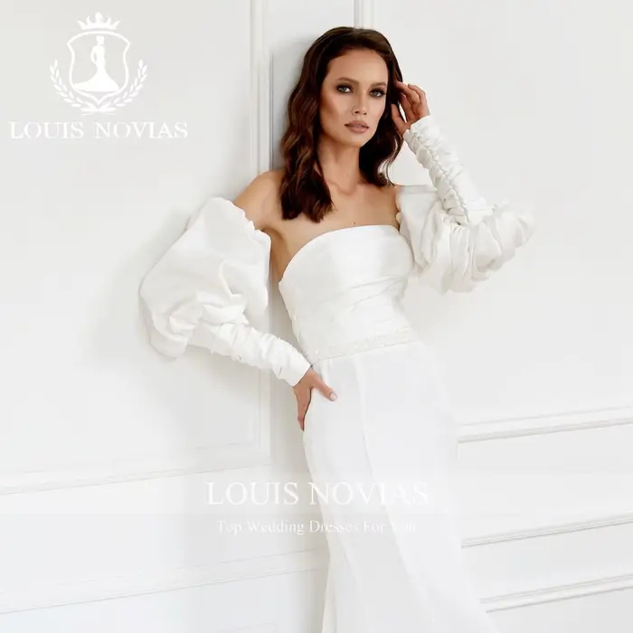 Modiis-Robe de mariée sirène sexy avec ceinture