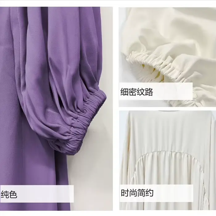 Nouvelles femmes robes musulmanes mode Simple solide Abaya Ramadan Caftan élégant femme décontracté plaine Maxi robe