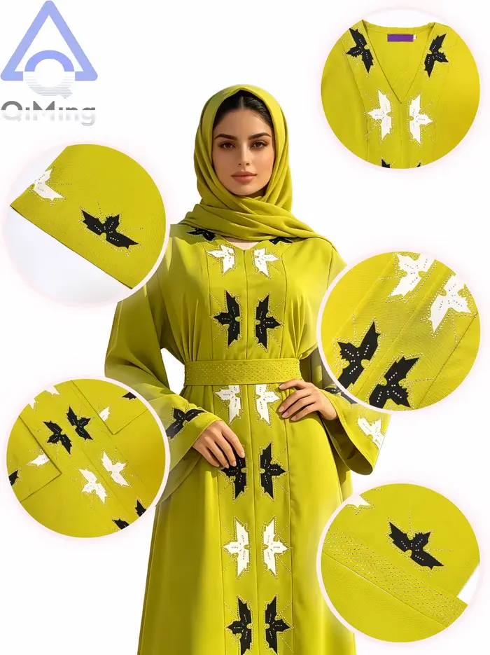 Abayas de mariage en diamant pour femmes musulmanes