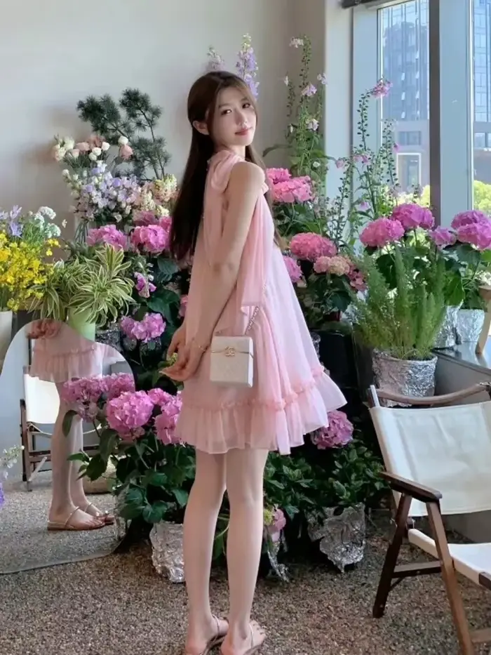 Robe élégante coréenne Y2K sans manches pour femmes, élégante et décontractée, idéale pour les soirées et les événements professionnels