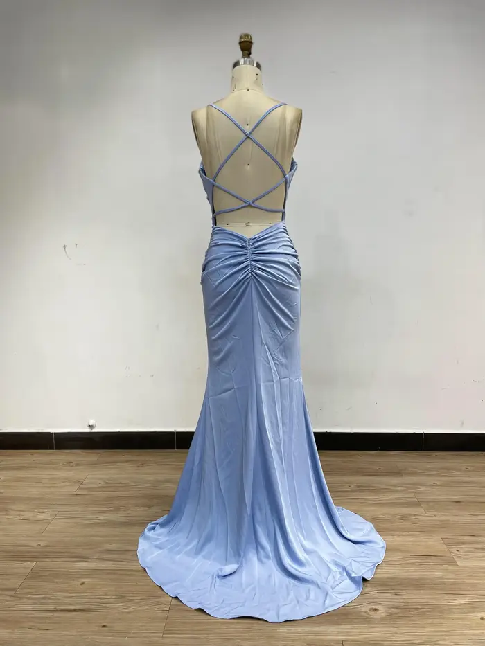 MYMB – robe de demoiselle d'honneur sirène Simple