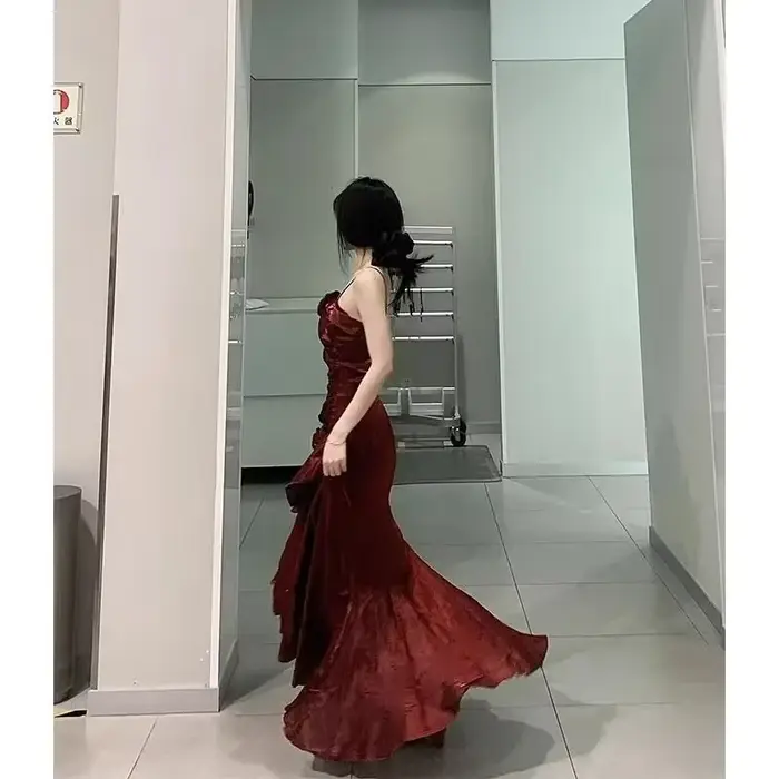 Robe longue en queue de poisson pour femmes