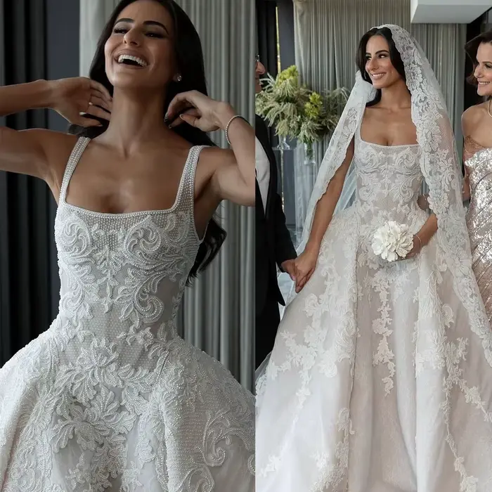 Robes De mariée De mode Appliques