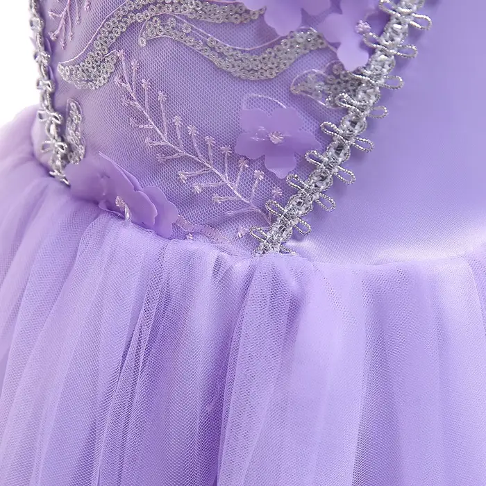 Robe d'été Sophie en tulle à manches courtes pour fille
