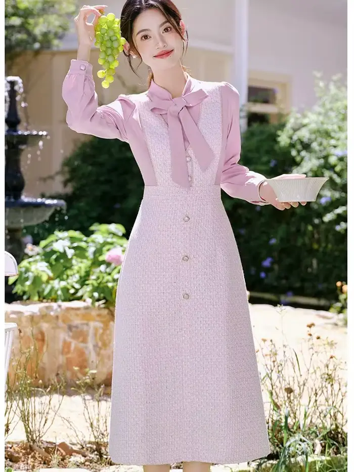 Robe Élégante à Manches sulfpour Femme