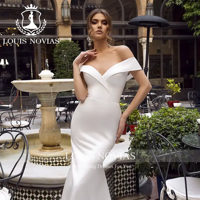 Modis-Robe de mariée sirène en satin