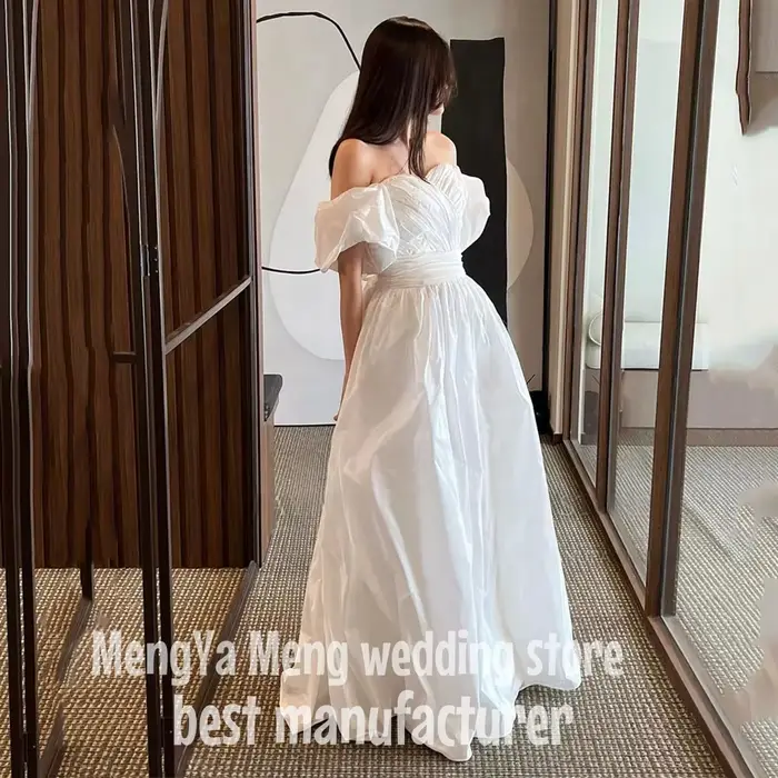 Robe de mariée Chérie ZHUISHU en coton avec décolleté Mon Amour et manches lanternes pour femmes occasions spéciales