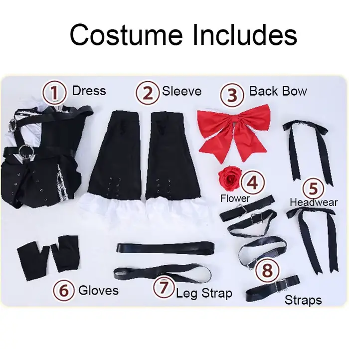 Costume de Cosplay Marie Rose mort ou vivant