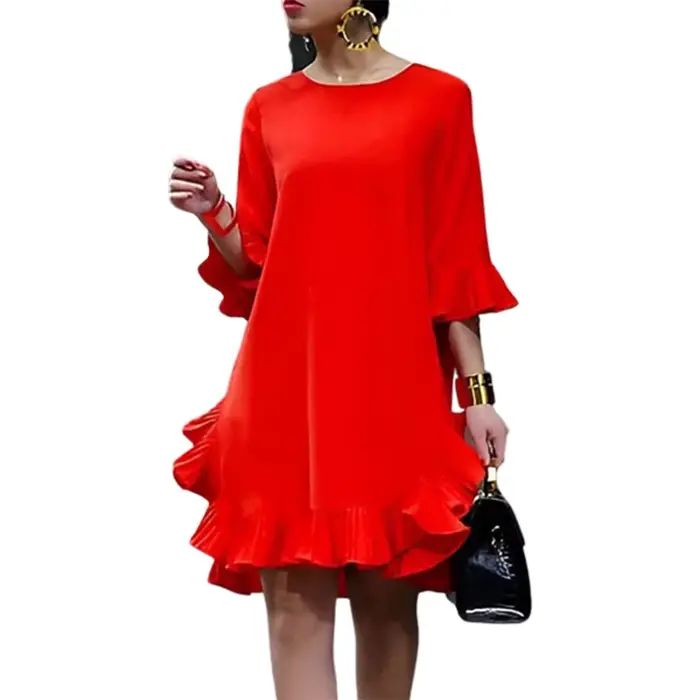 Robe de soirée élégante Falbala pour femmes