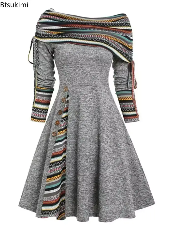 Robe longue décontractée pour femmes