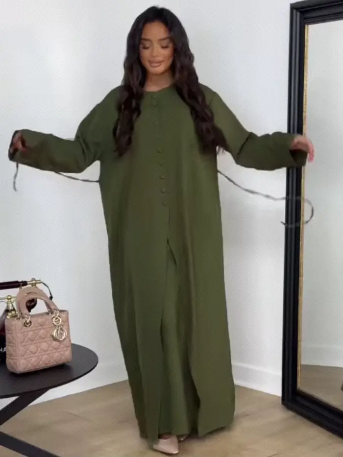 Robe de soirée en Satin pour femmes musulmanes