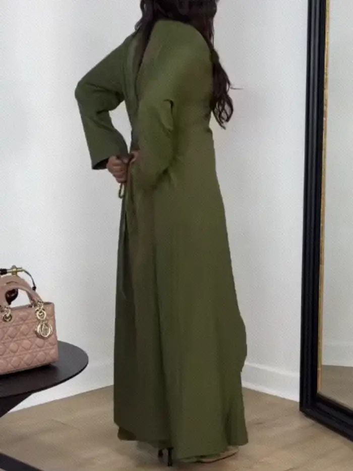 Robe de soirée en Satin pour femmes musulmanes