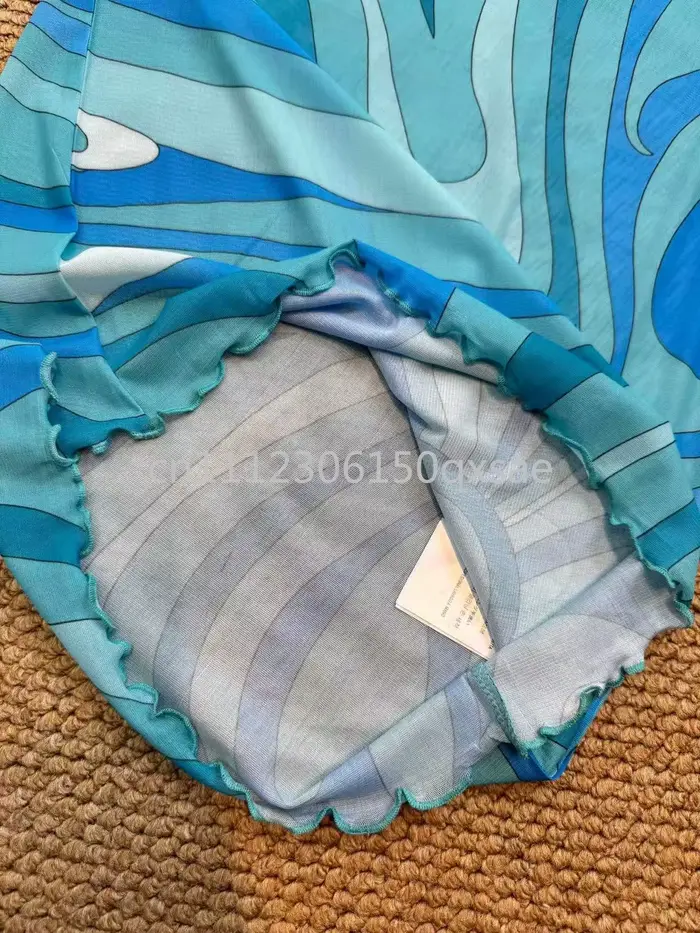 Robes en maille bleues pour femmes