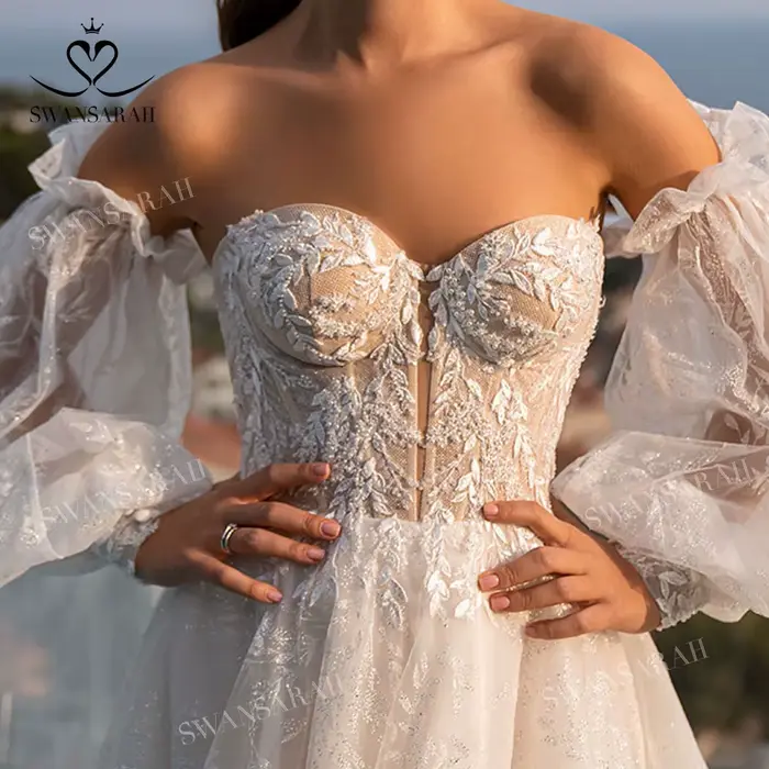 Robe de mariée brillante Sweetheart 2026