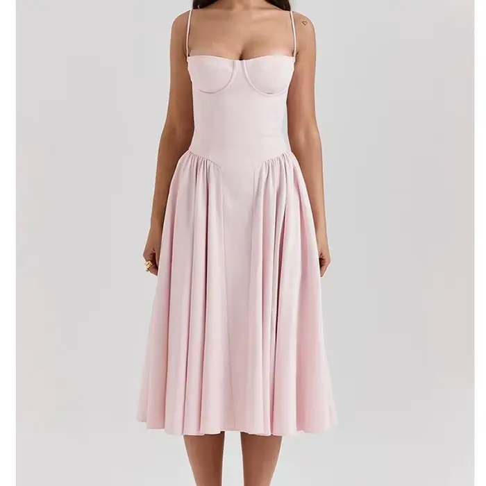 Été Sexy femmes robe bohême longues robes de luxe élégant col en v sans manches Slip fleur plage
