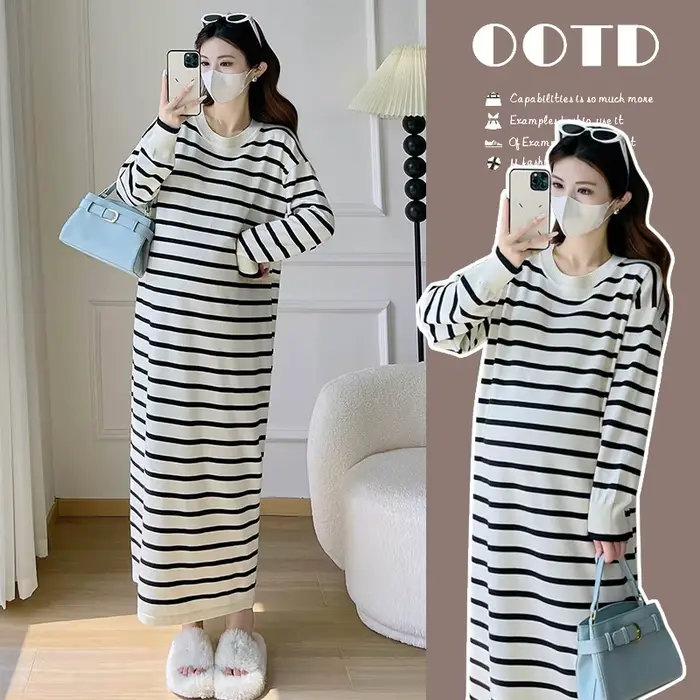 Robe de maternité en tricot