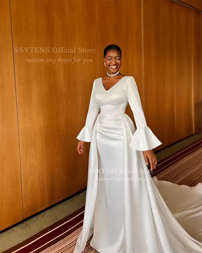 SSYTENS Robes de mariée musulmanes de luxe