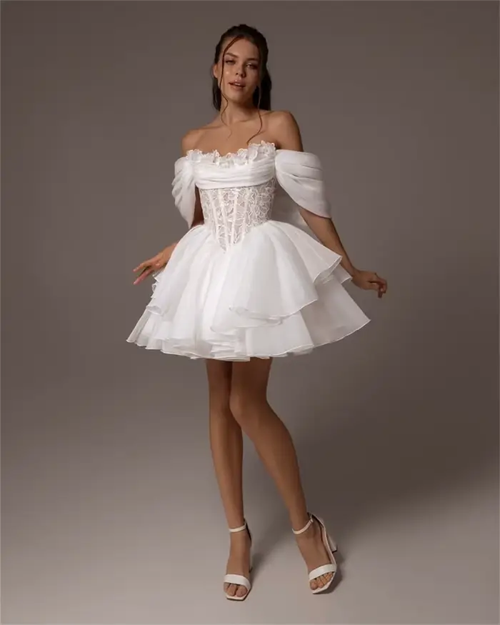 Robe de Bal en Organza DIANRUO Élégante Personnalisée pour Femmes Occasions Spéciales Blanc Bleu Noir