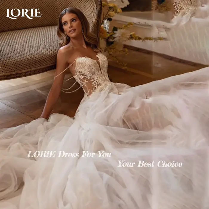Robe de Mariée à Fleurs Brillantes