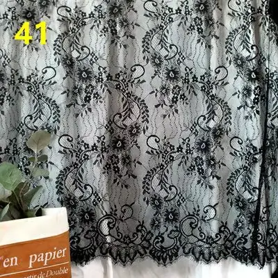 Robe voile de mariage français, jupe en dentelle, accessoires de décoration, rideau, nappe, tissu en
